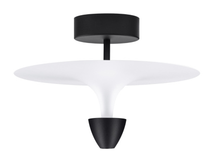Černobílé kovové stropní LED světlo Nova Luce Luet 34 cm