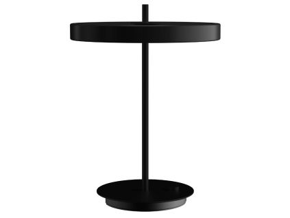 Černá kovová stolní LED lampa Asteria