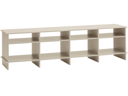 Béžový lakovaný TV stolek Teulat Inari 180 x 40 cm