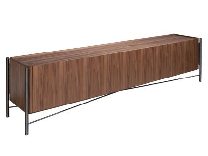 Ořechový TV stolek Angel Cerdá No. 3240, 220 x 46 cm