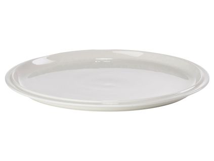 Bílý porcelánový talíř Eau 24 cm