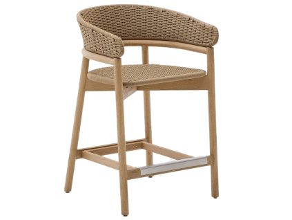 Béžová zahradní barová židle Kave Home Arinella 65 cm
