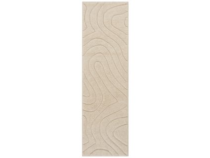 Béžový bavlněný běhoun SHIV 70 x 250 cm