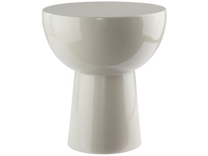 Šedý kovový odkládací stolek BALIS 35 cm