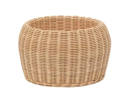 Ratanový dekorativní koš Kave Home Zilna ⌀ 31 cm