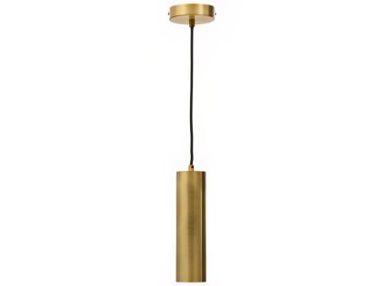 Zlaté kovové závěsné LED světlo Kave Home Andia