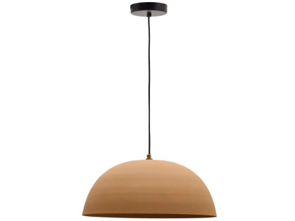 Béžové kovové závěsné světlo Kave Home Nibla 46 cm
