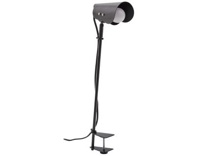 Černá kovová stolní lampa s klipem Kave Home Jula