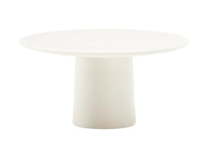 Bílý zahradní stolek Kave Home Albanella 85 cm