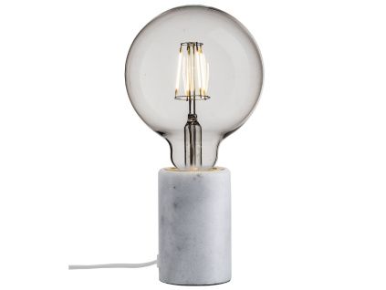 Bílá mramorová stolní lampa Siv