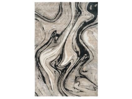 Černo-béžový koberec Blur 160 x 230 cm
