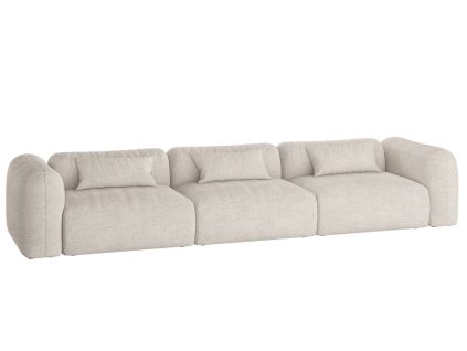 Bouclé pohovka Yaro 362 cm