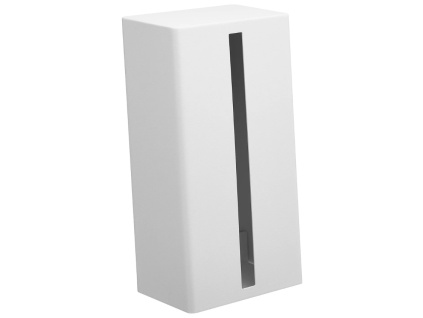 Bílý kovový box na ubrousky Tower 23,7 x 12,6 cm