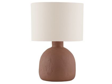 Hnědo-bílá stolní lampa Separe