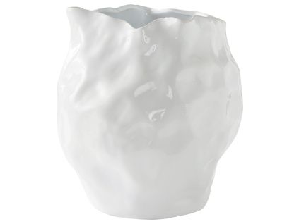 Bílá keramická váza BUBBA 31 cm