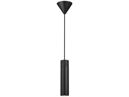 Černé kovové závěsné světlo Tilo 6 cm