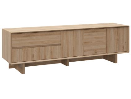 TV stolek Carpi 180 x 45 cm s dubovým dekorem