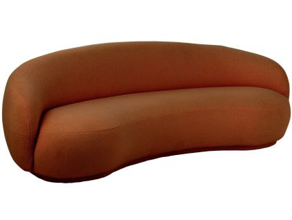 Oranžová čalouněná pohovka Polar 234 cm