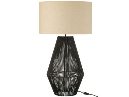 Černá stolní lampa Striing 78 cm