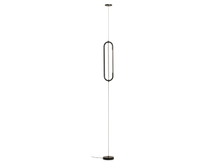 Černé kovové napínací LED světlo Kave Home Bow Ø 16 cm
