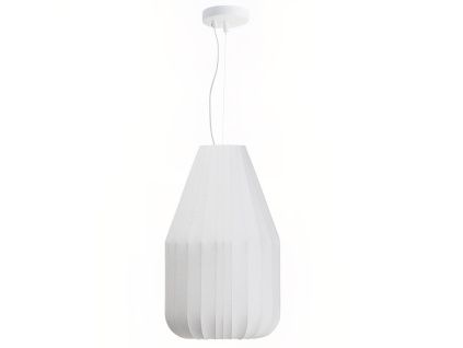Bílé závěsné světlo Kave Home Somar Ø 30 cm
