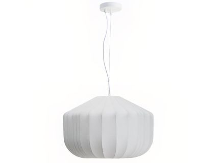 Bílé závěsné světlo Kave Home Somar Ø 50 cm