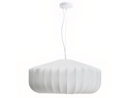 Bílé závěsné světlo Kave Home Somar Ø 76 cm