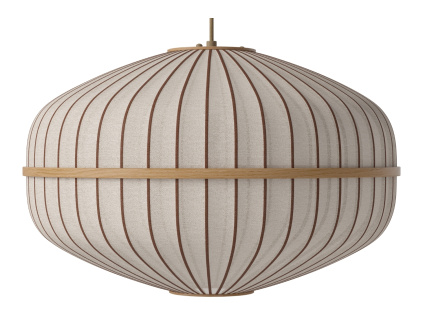 Dubové závěsné světlo Lucén Ellipse 60 cm