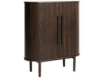 Tmavá dubová komoda Unique Furniture Meta 100 cm
