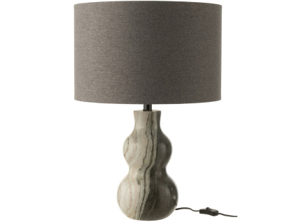 Šedá mramorová stolní lampa Figure 40 cm