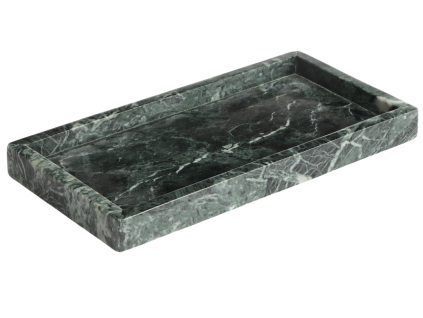 Zelený mramorový tác Kave Home Serela 35 x 18 cm