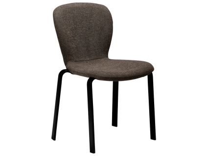Hnědá bouclé jídelní židle DAN-FORM Heap