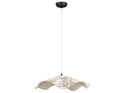 Bílé závěsné světlo Nova Luce Wabi 62 cm
