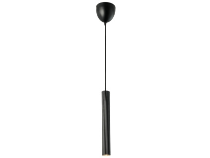 Černé kovové závěsné světlo Vico 40 cm