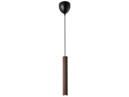 Hnědé kovové závěsné světlo Vico 40 cm