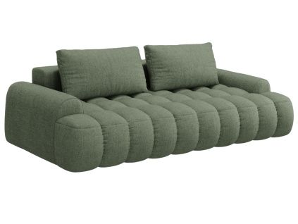 Zelená čalouněná rozkládací pohovka Cosmopolitan Design Linz 250 cm