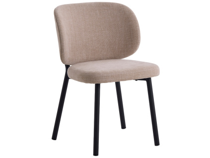 Světle hnědá čalouněná jídelní židle Unique Furniture Swan