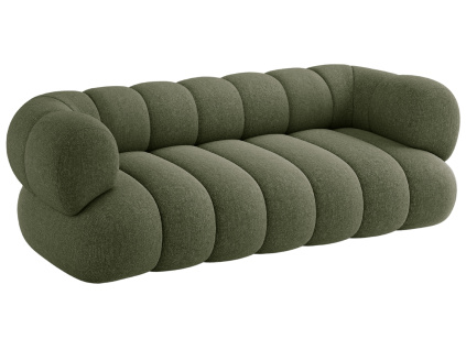 Zelená čalouněná trojmístná pohovka Cosmopolitan Design Koge 210 cm
