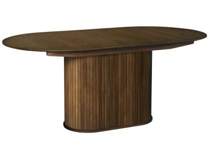 Tmavý dubový rozkládací jídelní stůl Unique Furniture Nola 180/230 x 95 cm