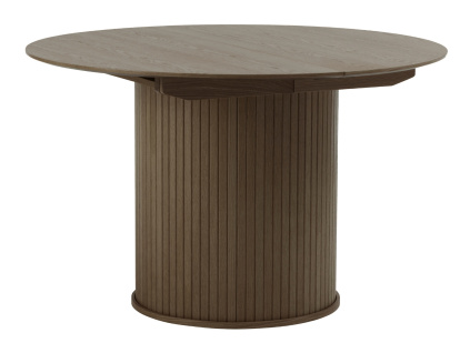 Tmavý dubový rozkládací jídelní stůl Unique Furniture Nola 120/167 x 120 cm