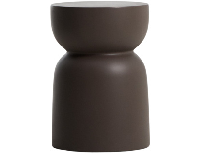 Hnědý cementový zahradní stolek Kave Home Garbet 32 cm
