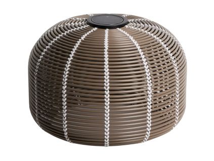 Hnědá zahradní solární lampa kave home Garoina Ø 50 cm