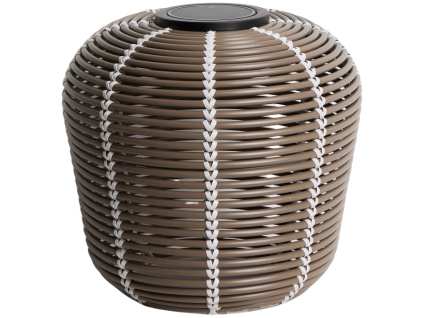 Hnědá zahradní solární lampa kave home Garoina Ø 35 cm