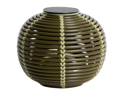 Zelená zahradní solární lampa Garoina Ø 28 cm