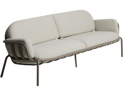 Béžová zahradní pohovka kave home Joncols 224 cm