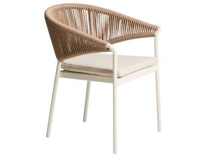 Béžová zahradní židle Kave Home Zuara s výpletem