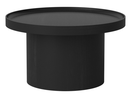 Černý dubový konferenční stolek Plateau 61 cm