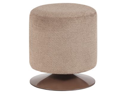 Hnědá otočná bouclé stolička Islen ø 39 cm