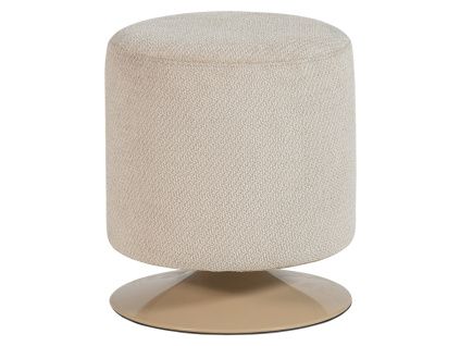 Bílá otočná bouclé stolička Islen ø 39 cm
