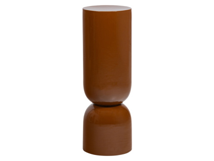 Oranžový kovový odkládací stolek ø 32 cm
